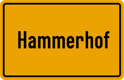 Ortsschild Hammerhof