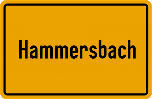 Ortsschild Hammersbach