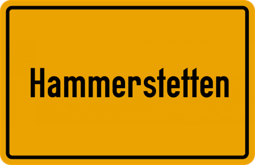 Ortsschild Hammerstetten