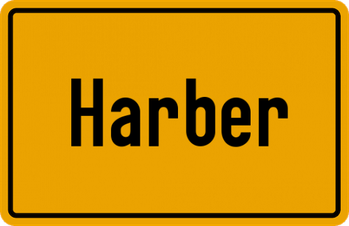 Ortsschild Harber, Moor;;Harber, Kreis Soltau