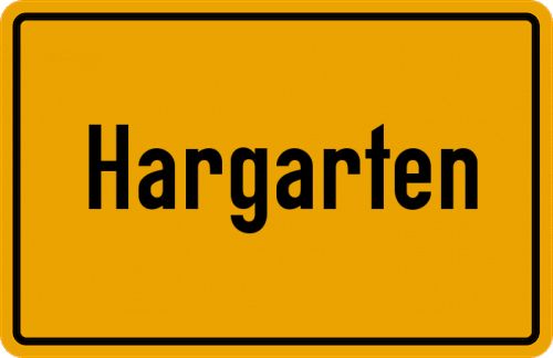 Ortsschild Hargarten, Eifel