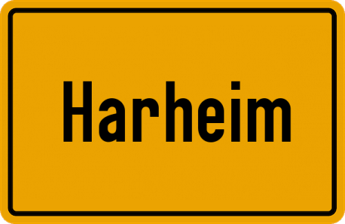 Ortsschild Harheim