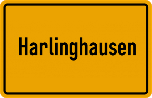 Ortsschild Harlinghausen