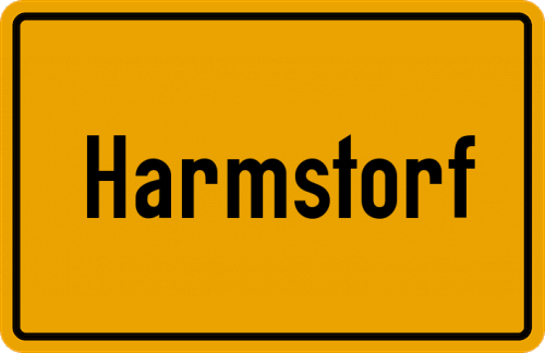 Ortsschild Harmstorf, Kreis Harburg
