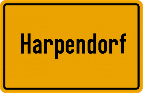 Ortsschild Harpendorf