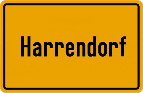 Ortsschild Harrendorf