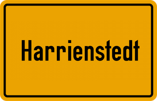 Ortsschild Harrienstedt