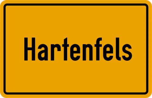 Ortsschild Hartenfels