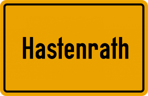 Ortsschild Hastenrath