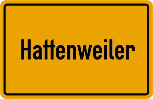 Ortsschild Hattenweiler