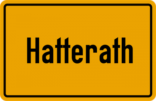 Ortsschild Hatterath