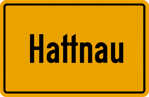 Ortsschild Hattnau, Bodensee