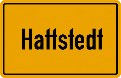 Ortsschild Hattstedt