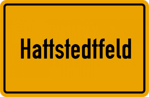 Ortsschild Hattstedtfeld