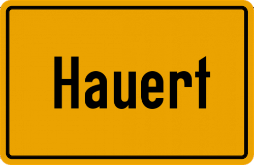 Ortsschild Hauert, Eiderstedt