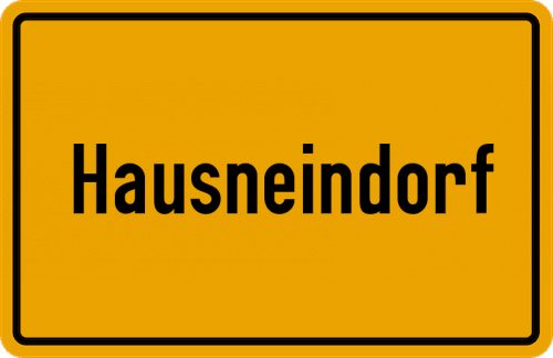 Ortsschild Hausneindorf
