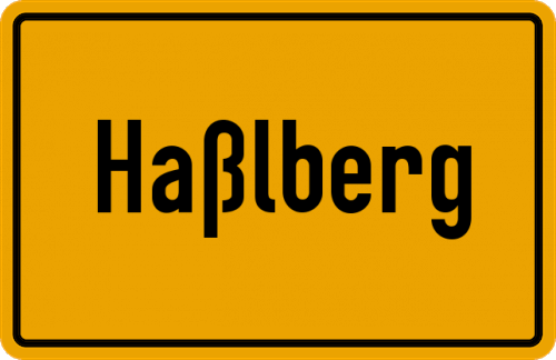 Ortsschild Haßlberg