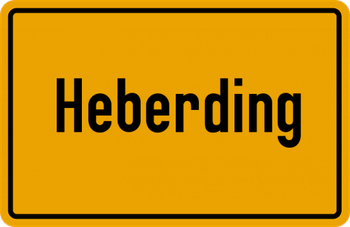 Ortsschild Heberding