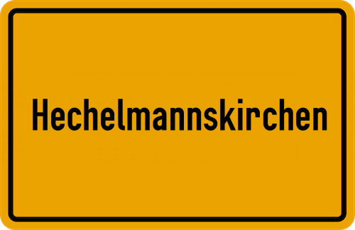 Ortsschild Hechelmannskirchen
