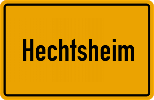 Ortsschild Hechtsheim