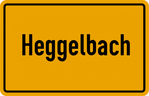 Ortsschild Heggelbach