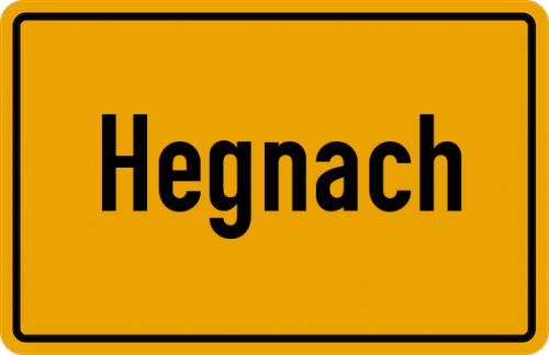 Ortsschild Hegnach
