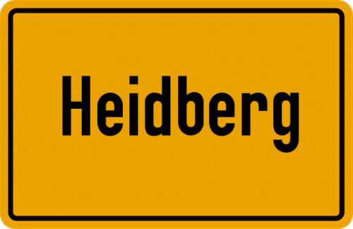 Ortsschild Heidberg