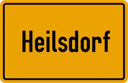 Ortsschild Heilsdorf