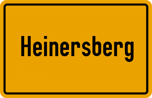 Ortsschild Heinersberg