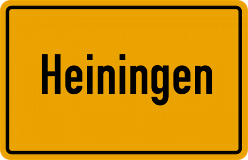 Ortsschild Heiningen