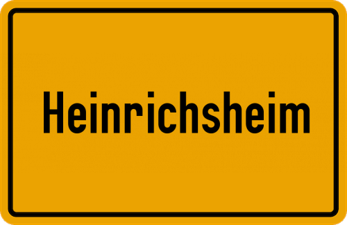 Ortsschild Heinrichsheim