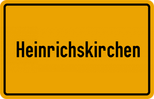 Ortsschild Heinrichskirchen