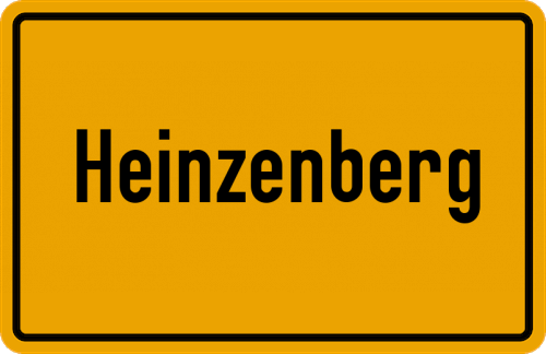 Ortsschild Heinzenberg, Taunus