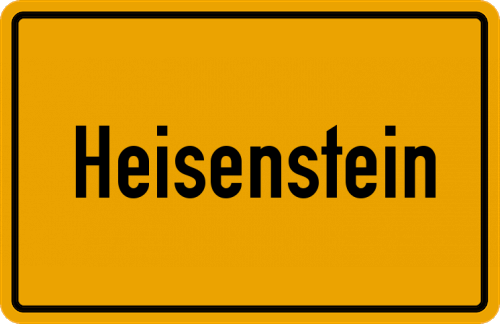 Ortsschild Heisenstein