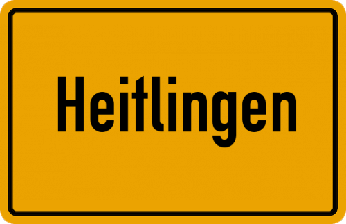 Ortsschild Heitlingen
