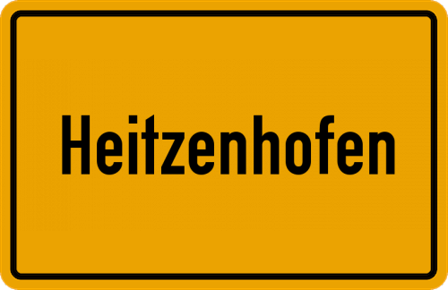Ortsschild Heitzenhofen