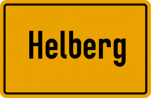 Ortsschild Helberg