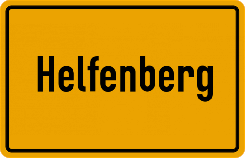 Ortsschild Helfenberg