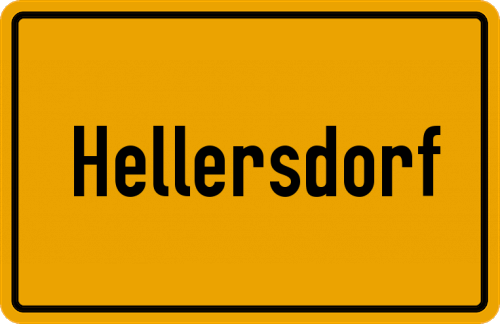 Ortsschild Hellersdorf