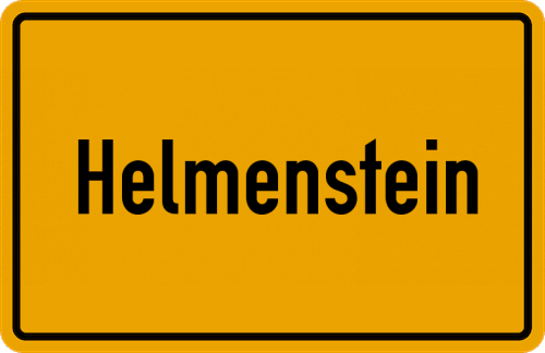 Ortsschild Helmenstein