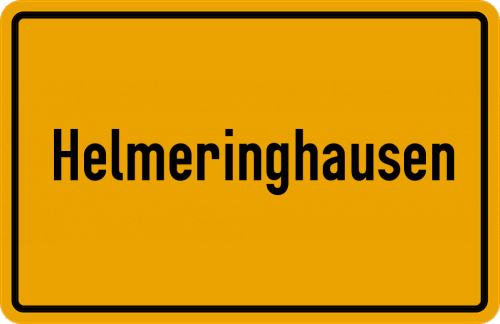 Ortsschild Helmeringhausen