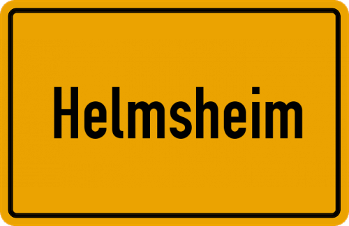 Ortsschild Helmsheim