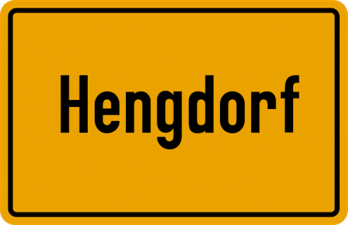 Ortsschild Hengdorf