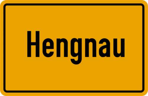 Ortsschild Hengnau, Bodensee