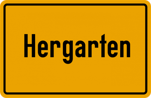 Ortsschild Hergarten