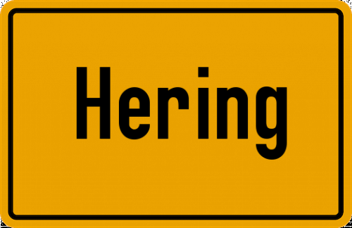 Ortsschild Hering, Odenwald