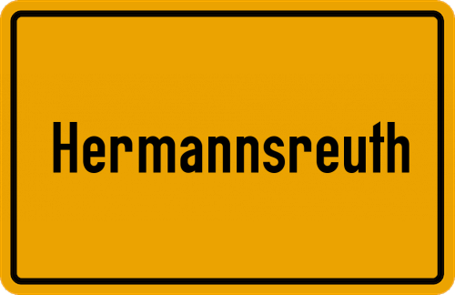 Ortsschild Hermannsreuth