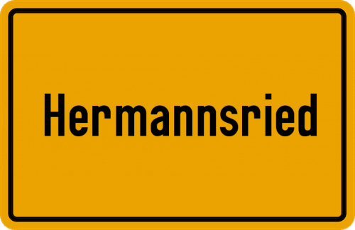 Ortsschild Hermannsried