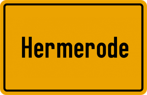 Ortsschild Hermerode