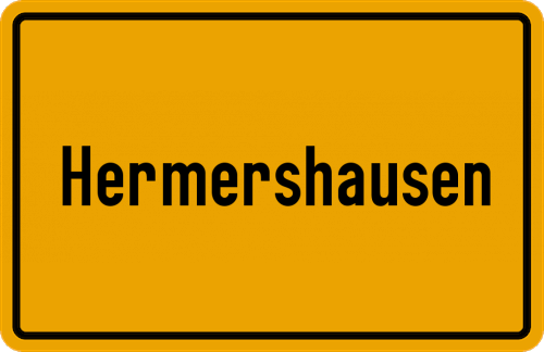 Ortsschild Hermershausen
